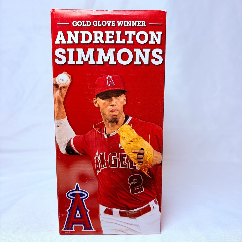 Andrelton Simmons LA Angels Bobblehead Gold Glove Winner Red 2017 MLB SGA